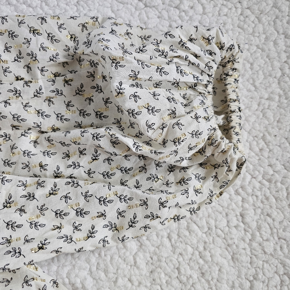 Old Navy Cream Boho Maxi Dress with Tiny Floral Print Siz3 3X - Picture 8 of 11